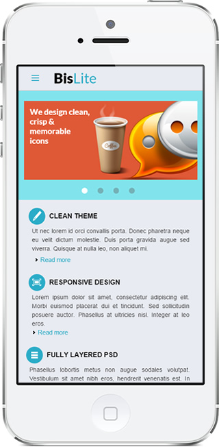 Layout Mobile - Bislite